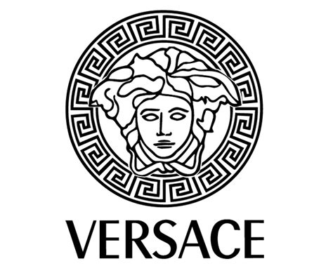 versace logo gif|versace logo black and white.